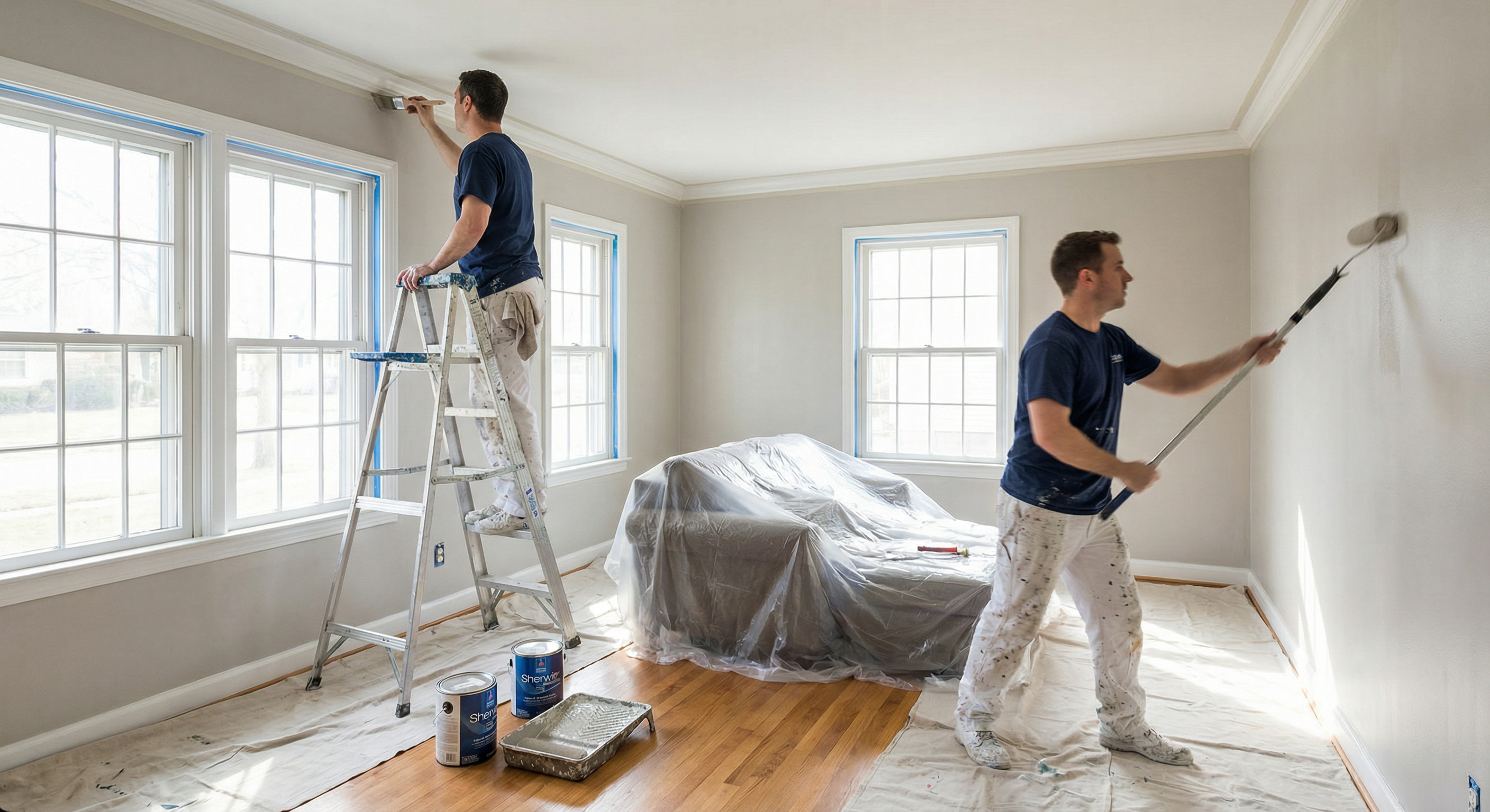 HomePro DMV Painters team at work in a Washington DC home