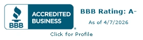 BBB Accredited Business A- Rating