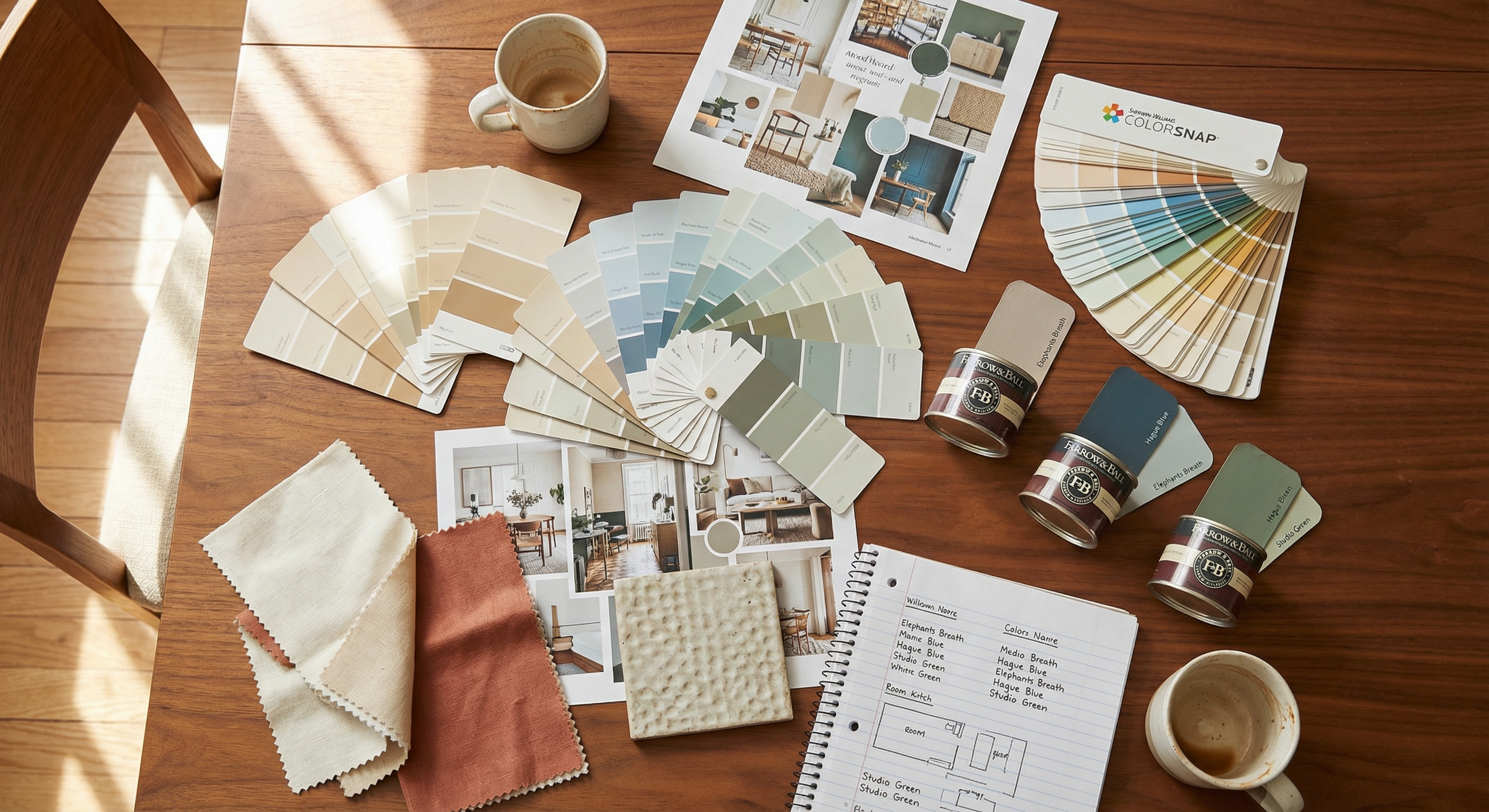 HomePro DMV Painters Kalorama color consultation studio with Benjamin Moore and Farrow and Ball fan