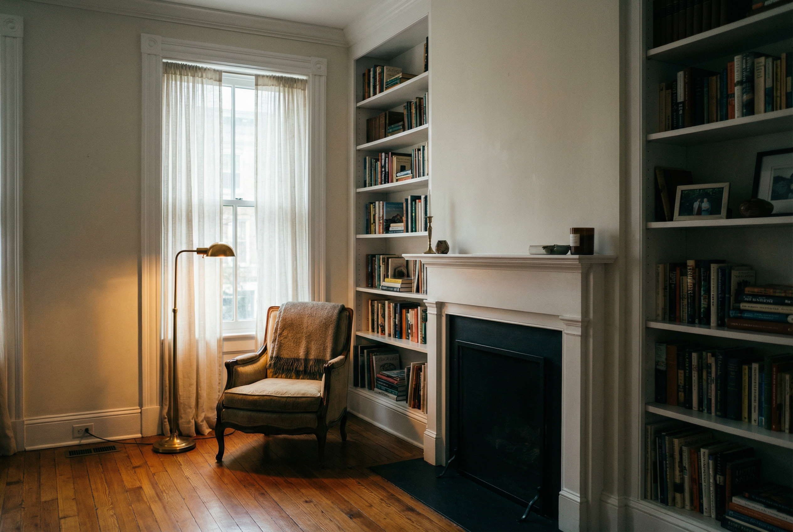 Best Sherwin-Williams paint colors for dark rooms — Alabaster and Snowbound in a north-facing living room by HomePro DMV Painters Best Sherwin-Williams paint colors for dark rooms — Alabaster and Snowbound in a north-facing