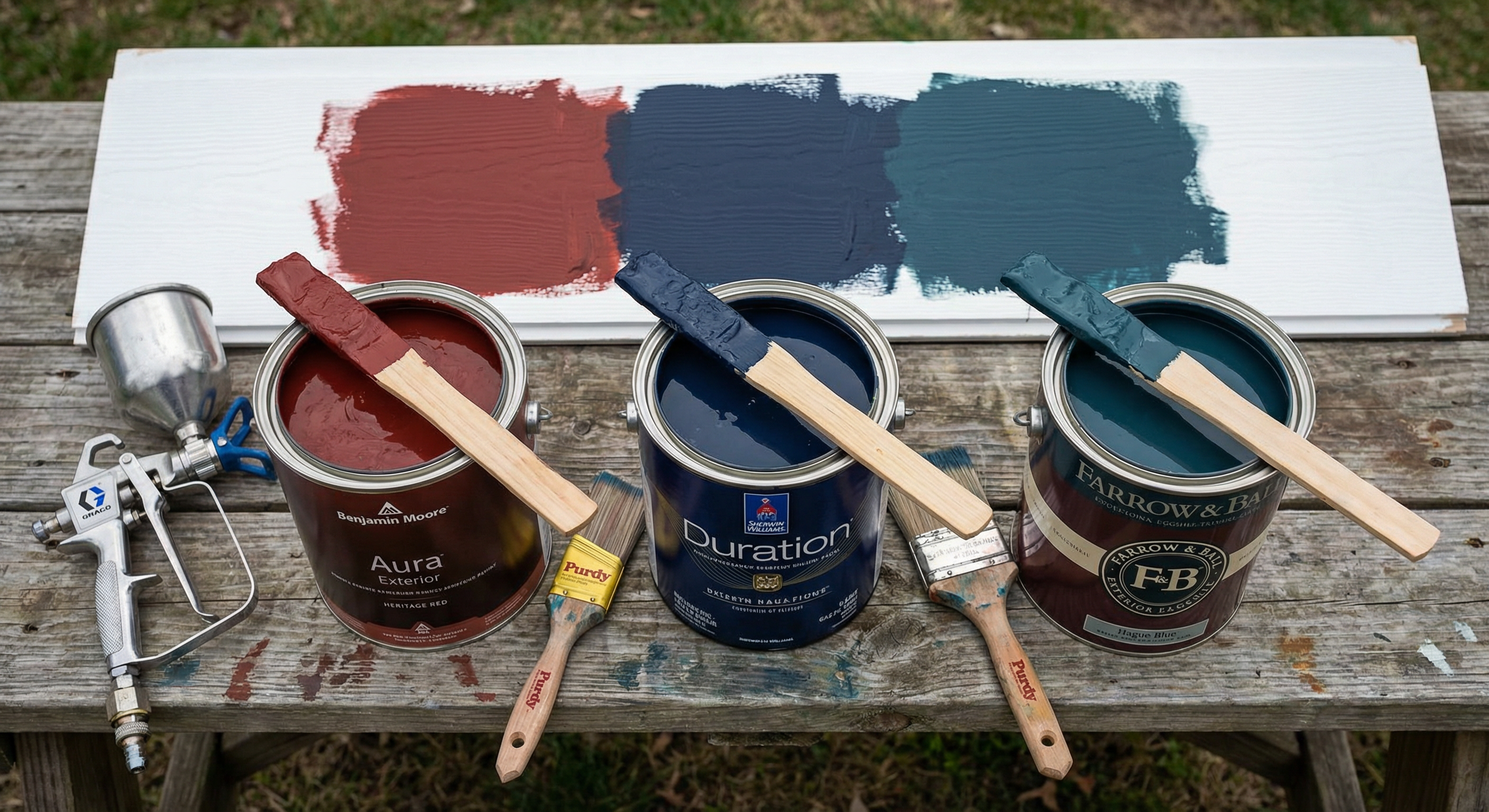 Best exterior paint brands for Washington DC homes — Benjamin Moore Aura Exterior and Sherwin-Williams Duration by HomePro DMV Painters Best exterior paint brands for Washington DC homes — Benjamin Moore Aura Exterior and