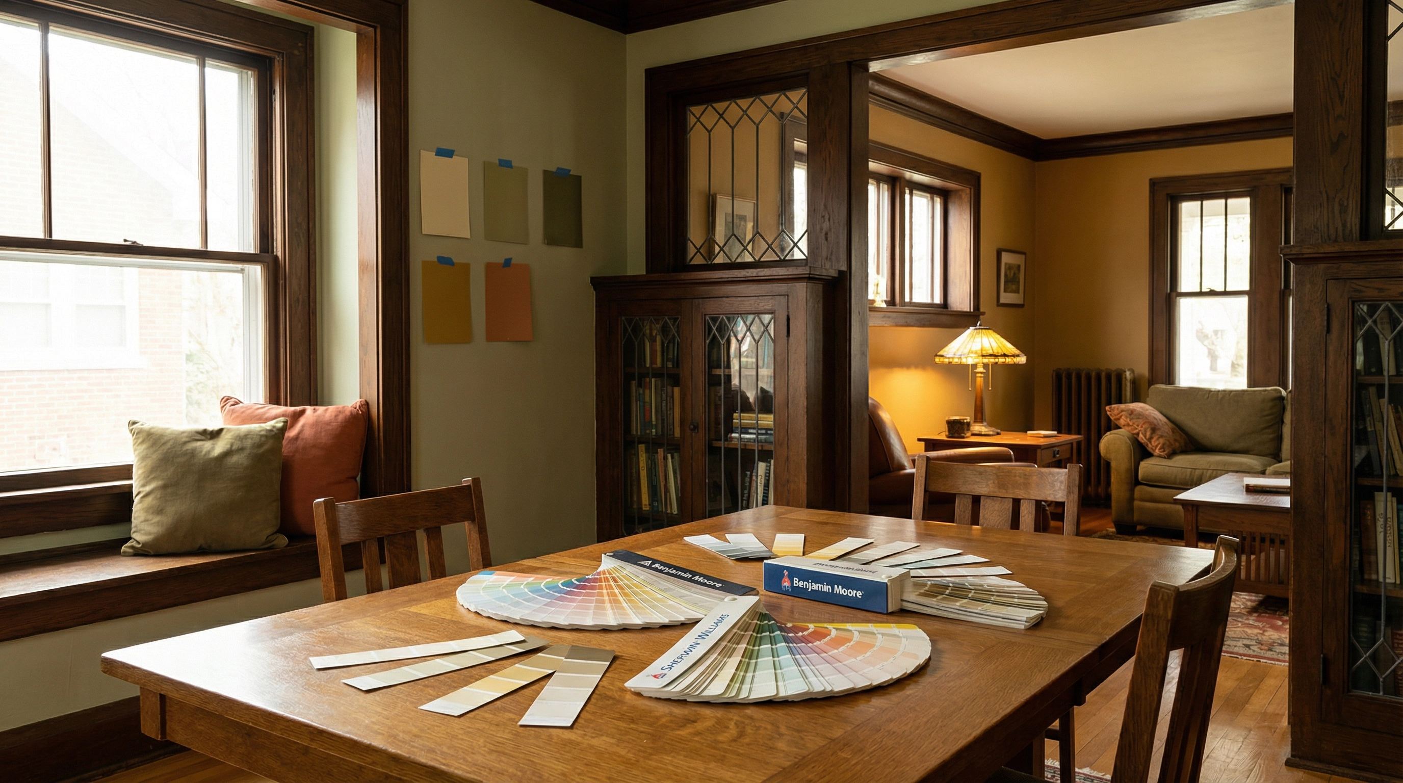 Color consultation in Cleveland Park DC Arts and Crafts bungalow
