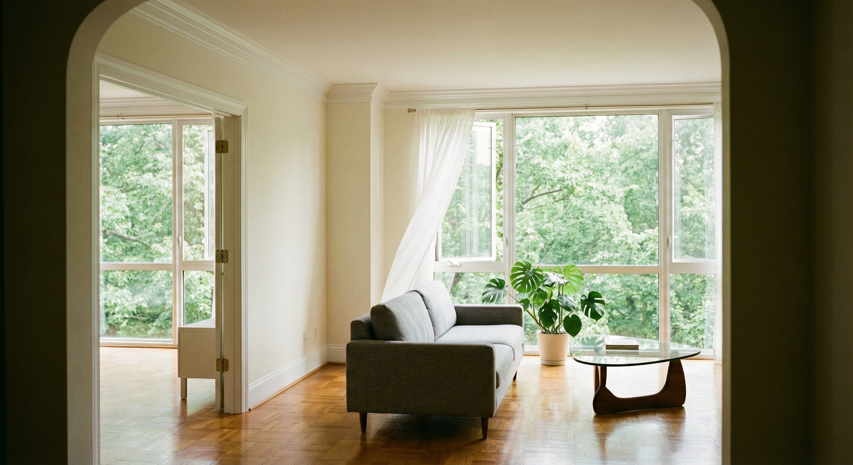 Painters Woodley Park DC finishing ornamental crown molding in a pre-war apartment by HomePro DMV